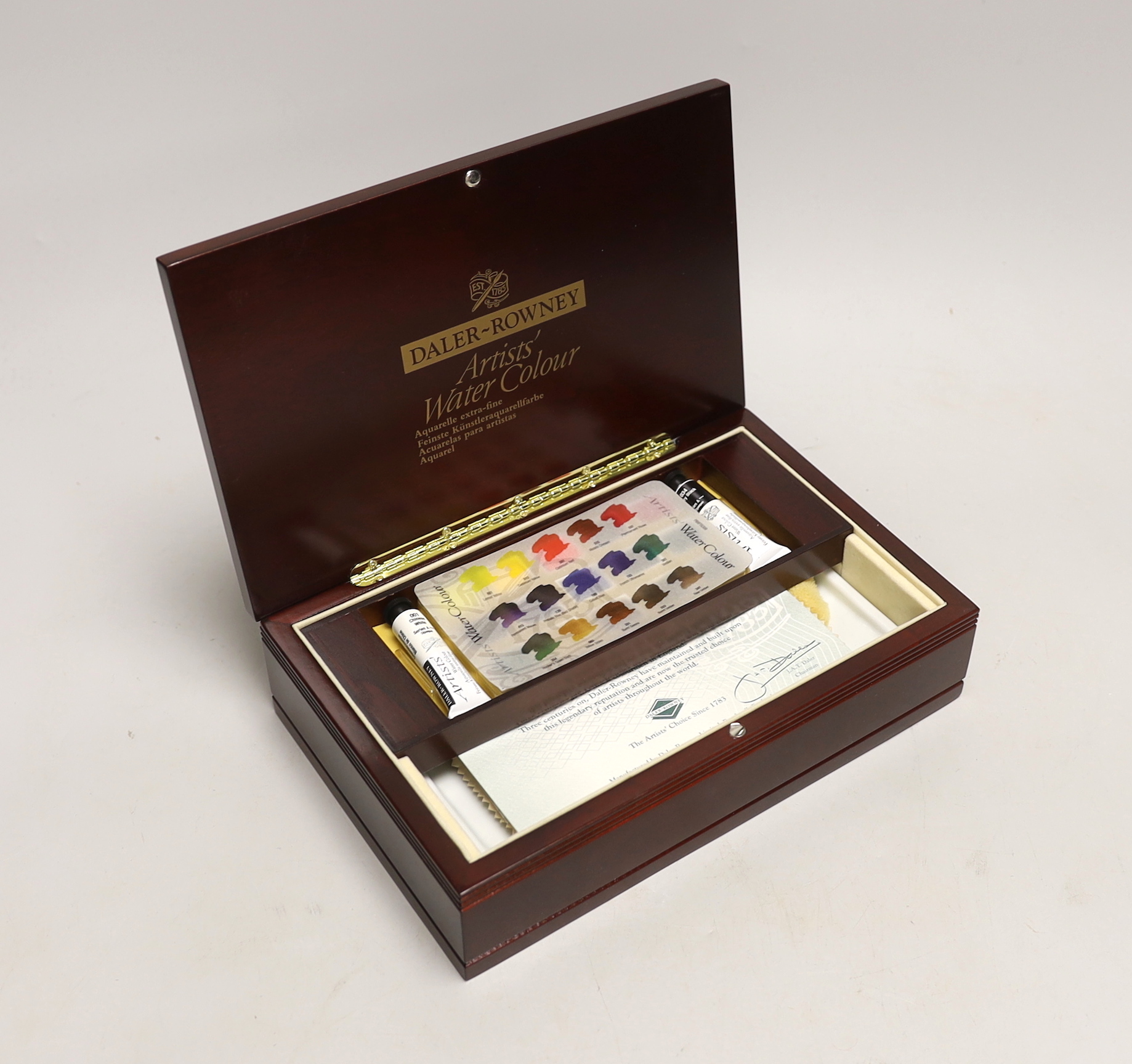 A Daler-Rowney limited edition watercolourist's paints set